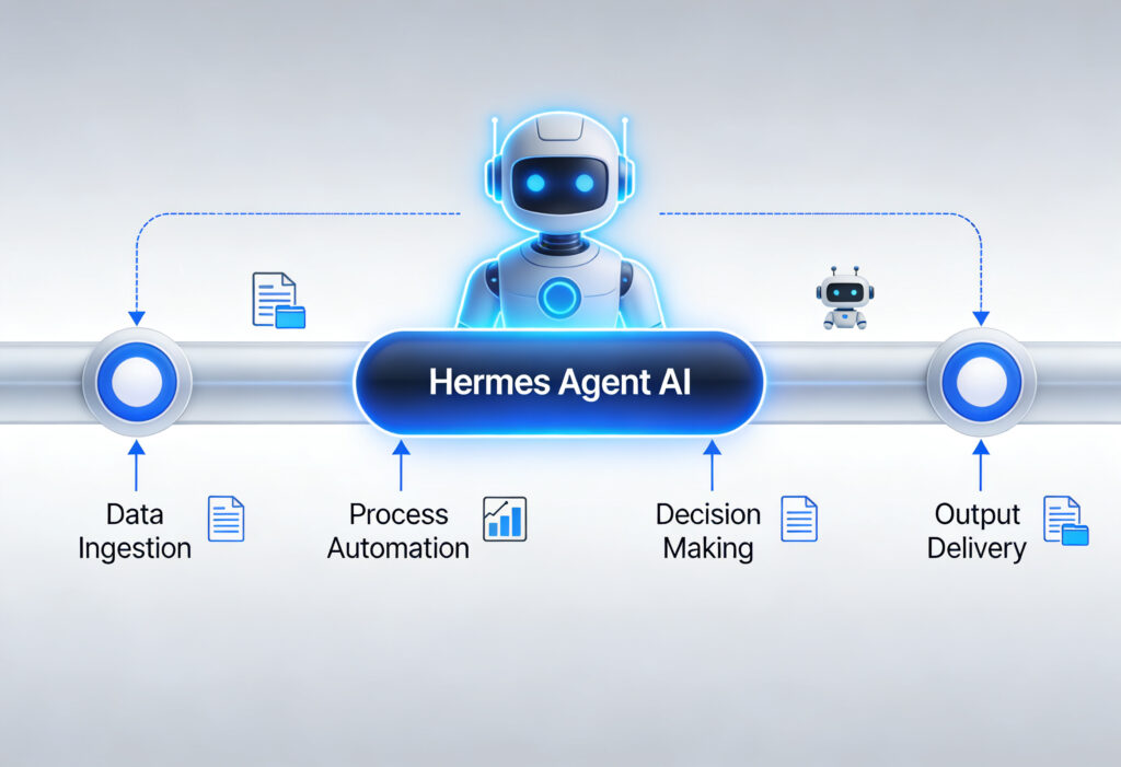 Hermes Agent — self-improving AI for business operations › TECHBLEED Hermes Agent AI automating business workflows and internal operations
