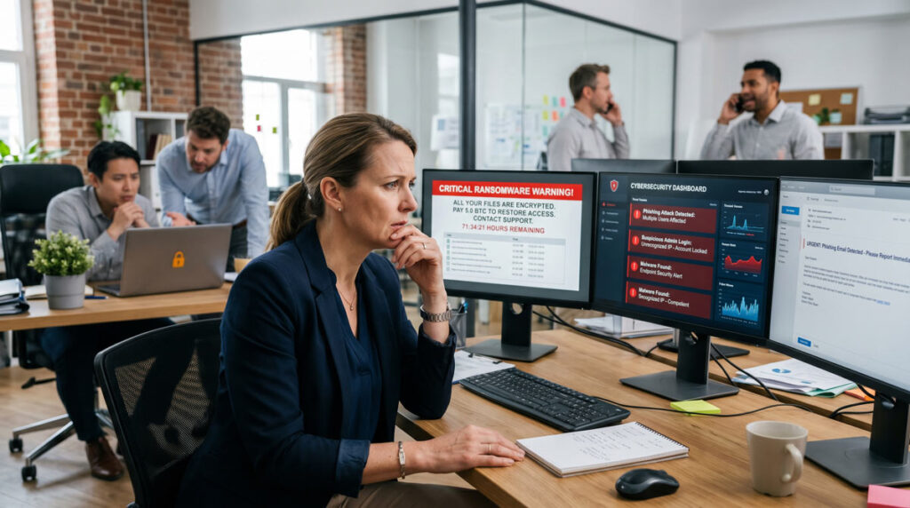 Small Business Cybersecurity Threats › TECHBLEED cybersecurity threats targeting small businesses ransomware phishing