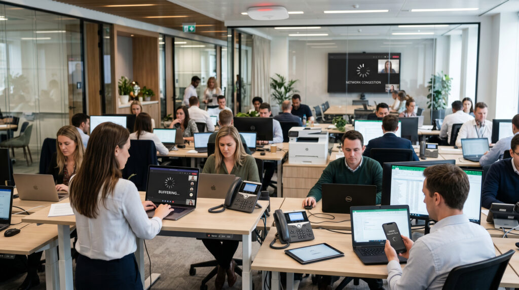 Wi-Fi Network Overload Office › TECHBLEED overloaded office Wi-Fi network with too many connected devices