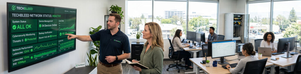 Structured IT Management Glendale CA › TECHBLEED structured IT management and proactive support for Glendale businesses