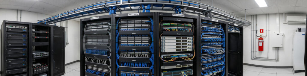 MDF Telecom Room Organization Commercial Building › TECHBLEED organized MDF telecom room in commercial office building