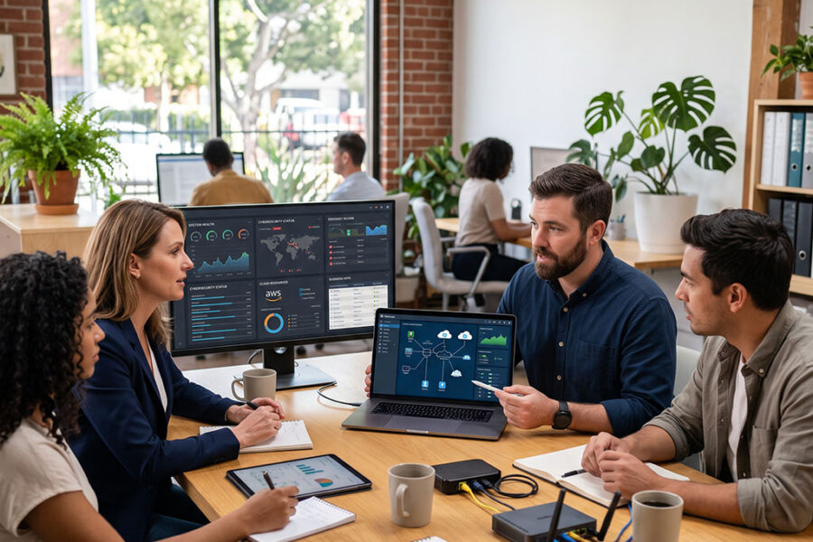 Benefits of outsourcing IT services for a small business team
