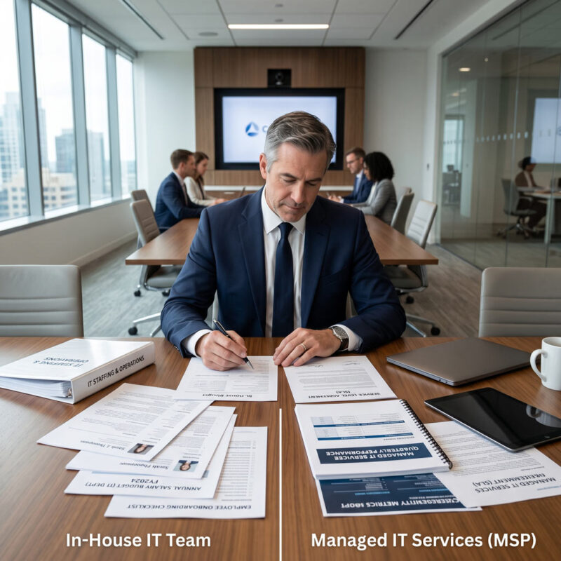 In-House IT vs Managed IT Services Comparison › TECHBLEED in-house IT versus managed IT services comparison for businesses